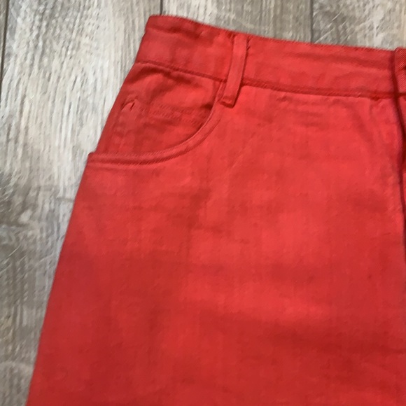 Sudden Impact 5-Pocket Denim Jeans Skirt with Slit Red Vintage 90’s Women’s 14 - Picture 2 of 6
